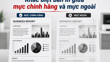 So sánh bản in giữa mực Toshiba chính hãng và mực ngoài: khác biệt thực tế